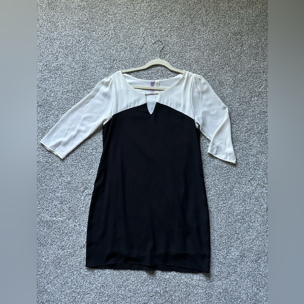 Black and White quarter sleeve dress